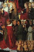 CHARONTON, Enguerrand The Coronation of the Virgin, detail: the crowd iyu oil painting artist